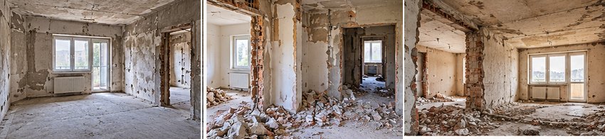 Rušenje i demontaža tijekom kompletne adaptacije stana 45–55 m² u Zagrebu